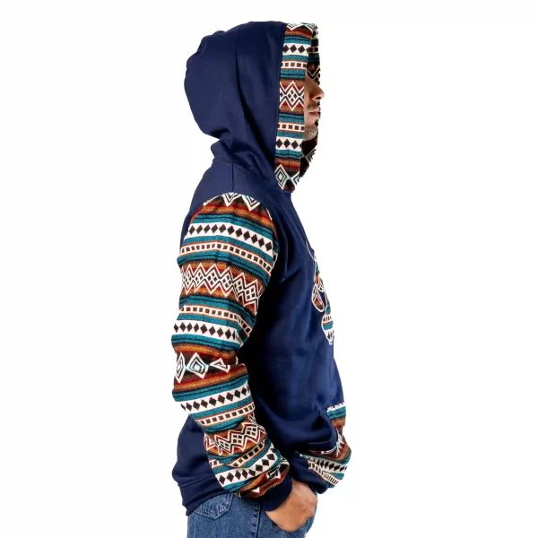 Aztec Bear Paw Hoodie Boho Tribal Sweatshirt Wholesale