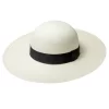 Panama Hat Toquilla Straw Wide Brim White Coco Pavita Export Quality Wholesale