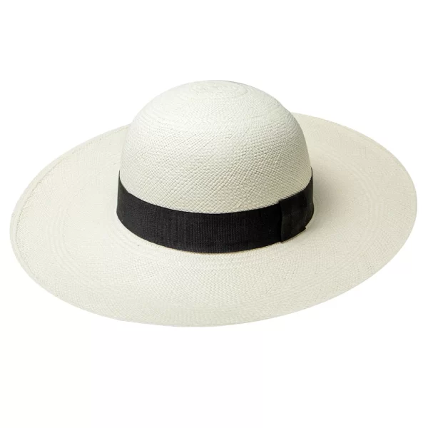 Panama Hat Toquilla Straw Wide Brim White Coco Pavita Export Quality Wholesale