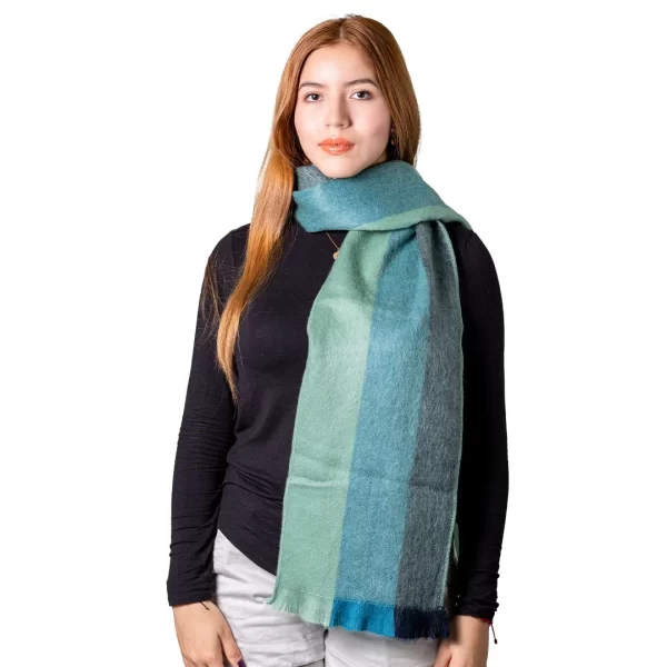 Artisanal Soft Alpaca Scarf Multicolor Wholesale, women