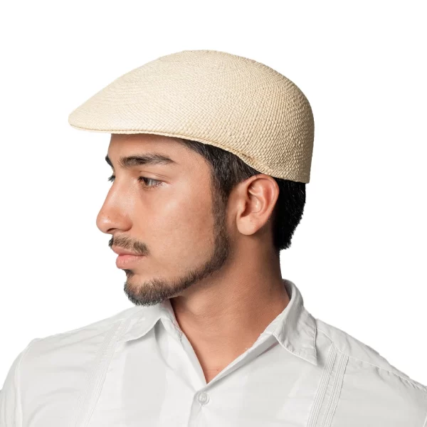 Ecuador Straw Beret Hat Lightweight and Breathable