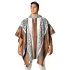 Handmade Ultra Soft Unisex Closed Alpaca Poncho Wholesale for men