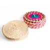 Handwoven Toquilla Straw Natural Fiber Boho Table Decor Wholesale