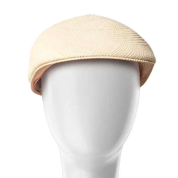 Montecristi Straw Flat Cap Handwoven in Ecuador