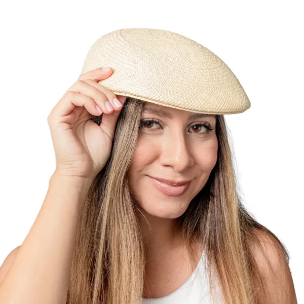 Natural Straw Ivy Cap Artisan Summer Hat for Men