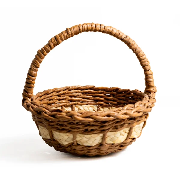 Rustic Wicker Flower Basket Decorative Holder