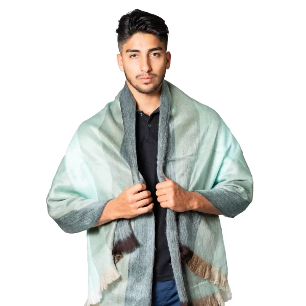 Unisex Andean Alpaca Shawl Handmade in Ecuador – Soft & Warm