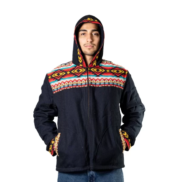Wholesale Artisan Hoodie Alpaca Blend Warm Fashion from the Andes