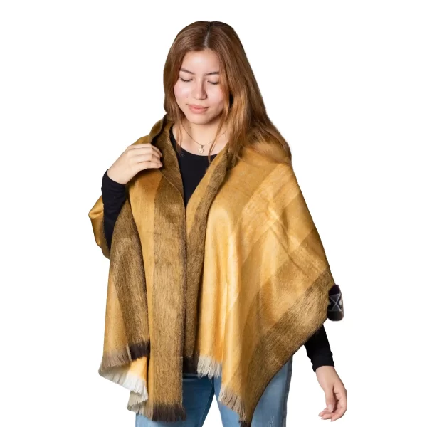 Wholesale Soft Warm Alpaca Shawl – Handmade in Ecuador