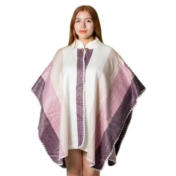 Wholesale Unisex Alpaca Poncho Without Hood Ultra Soft Handmade Ecuador