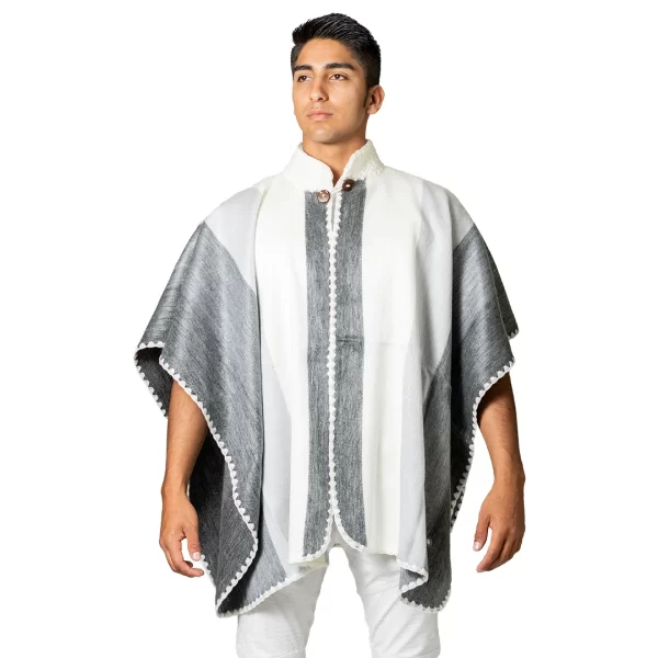 Wholesale Unisex Alpaca Poncho Without Hood Ultra Soft Handmade for men Ecuador