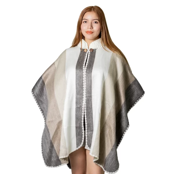 Wholesale Unisex Alpaca Poncho Without Hood Ultra Soft Handmade for women