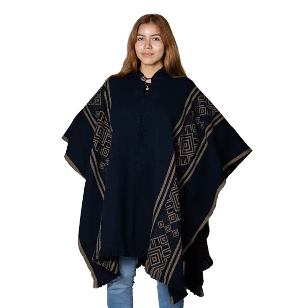 Native Alpaca Poncho Unisex Andean Ethnic for women Ecuador Wholesale