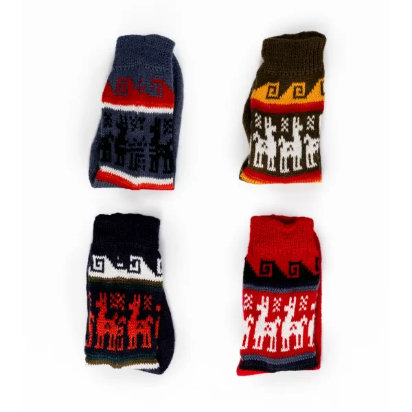 Artisanal Andean Alpaca Socks Wholesale Handwoven