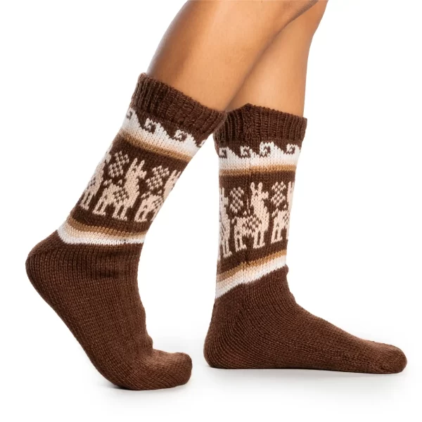 Artisanal Andean Alpaca Socks Wholesale for Cold Climates