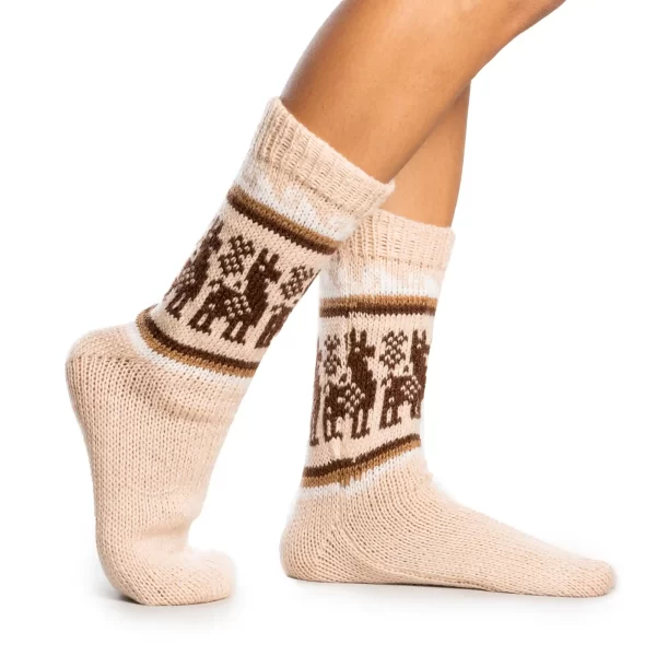Handmade Alpaca Socks Wholesale from Ecuador for Winter