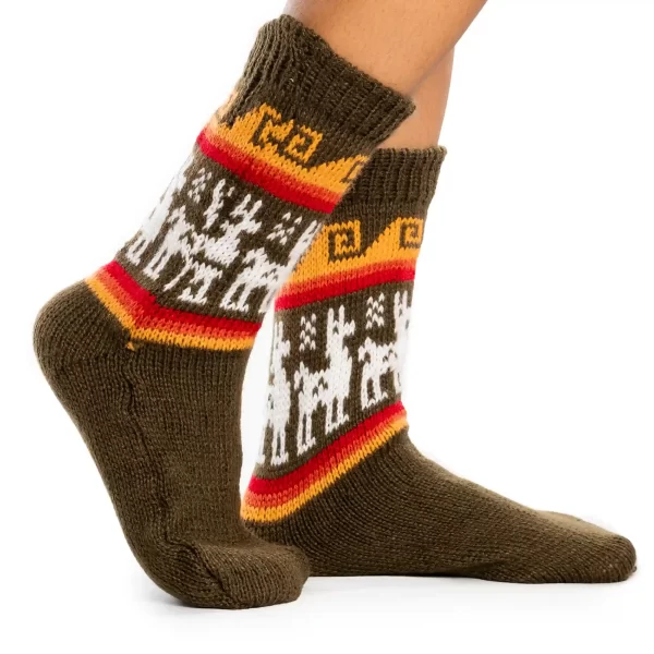 Wholesale Handcrafted Alpaca Socks for Winter Wear