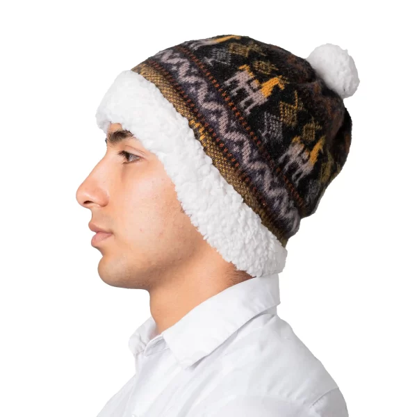 Andean Hat Llama Alpaca Ecuador for Men Handmade