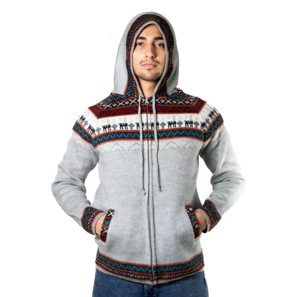 Handmade Alpaca Hoodie Unisex Wholesale Clothing