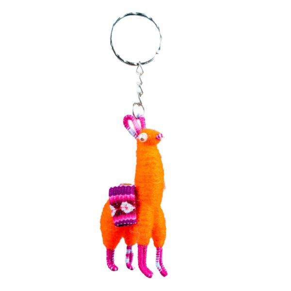 Andean Llama Keychain Fair Trade Handmade in Ecuador