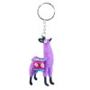 Handmade Llama Keyring Colorful Andean Folk Art