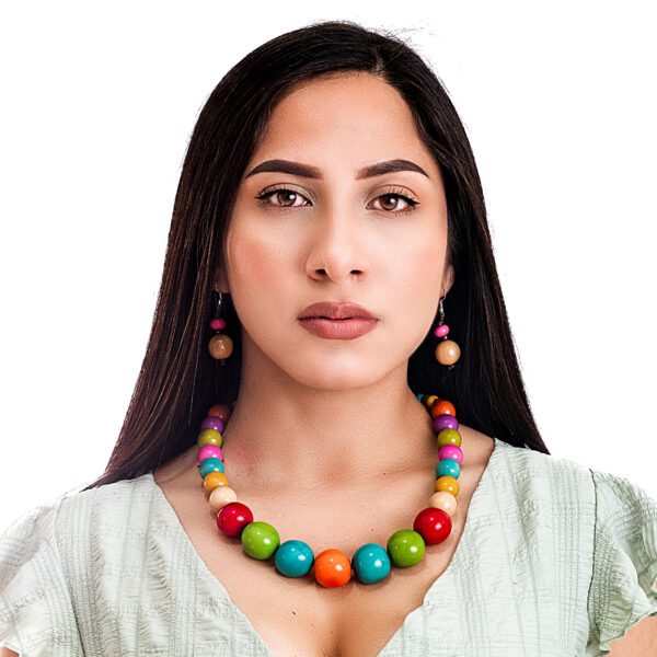 multicolored tagua pearl necklace wholesale