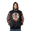 Handmade Wolf Hoodie with Tribal Andean Patterns