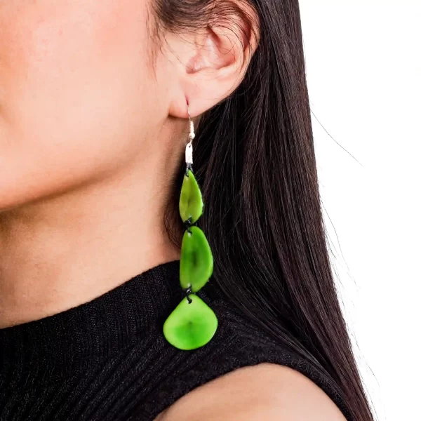 Tagua Long Earrings Wholesale