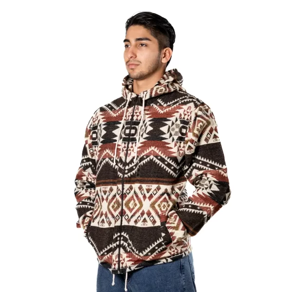 Wholesale Andean Alpaca Wool Tribal Hoodie Handmade in Ecuador
