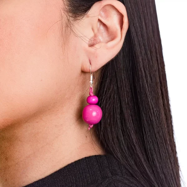 Tagua Bead Earrings Wholesale