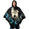 Handmade Andean Poncho Wholesale Wolf Native Motifs