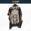 indian skull poncho with feathers wholesale