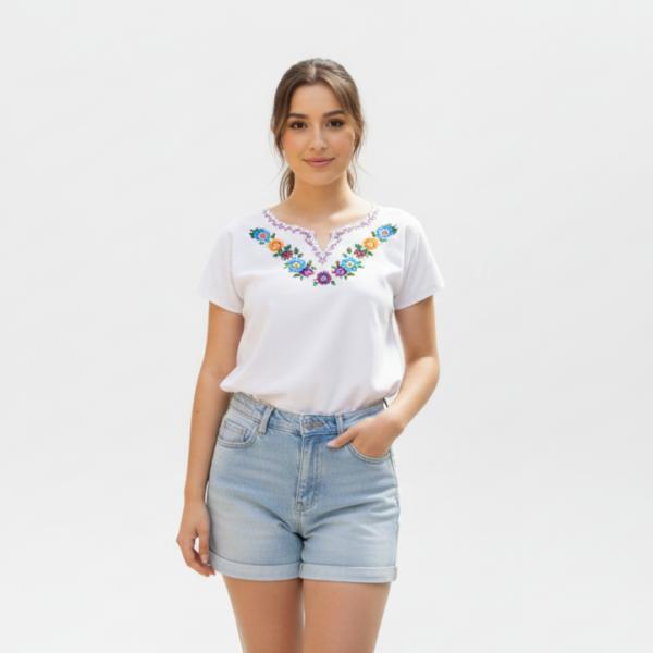 Embroidered Cotton Blouse Wholesale Artisan Made