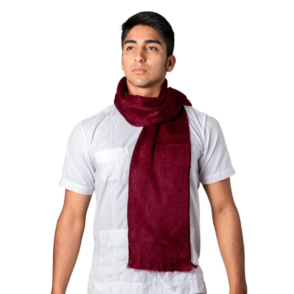 Wholesale Premium Super Soft Unicoloured Alpaca Scarf Handmade for Adults Unisex