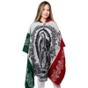 Alpaca Poncho Woven Virgin of Guadalupe Mexico Wholesale for women