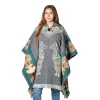 Andean Poncho Mystic Llama Alpaca Kawsay Handwoven Wholesale for women
