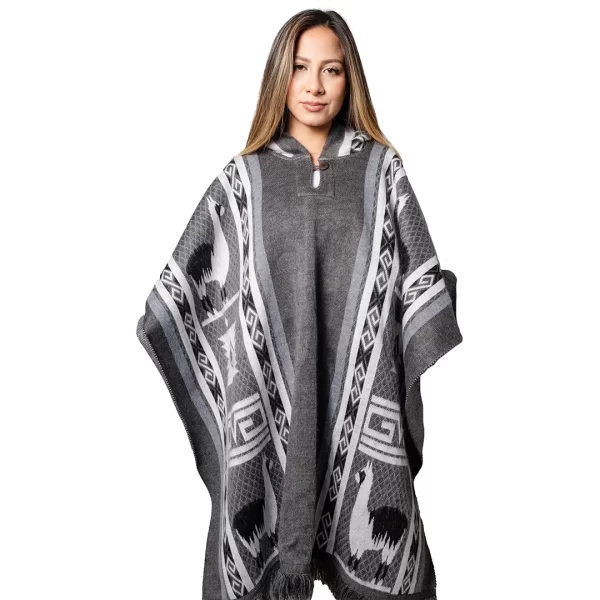 Chakana Llama Alpaca Poncho Wholesale for women