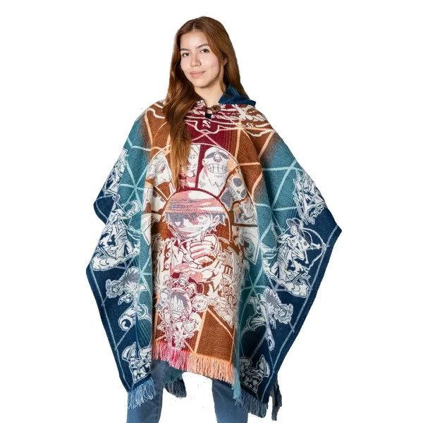 Unisex Anime Alpaca Poncho One Piece Luffy Mugiwara Wholesale for women