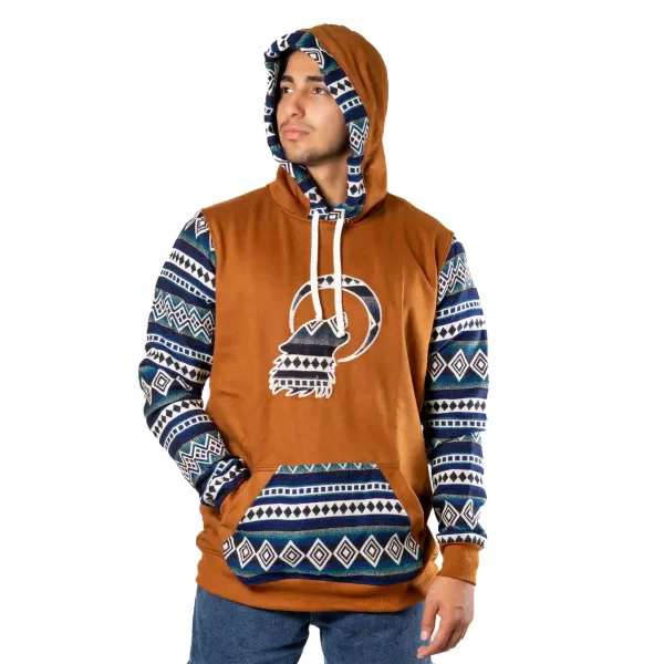Andean Wolf Hoodie Tribal Wholesale