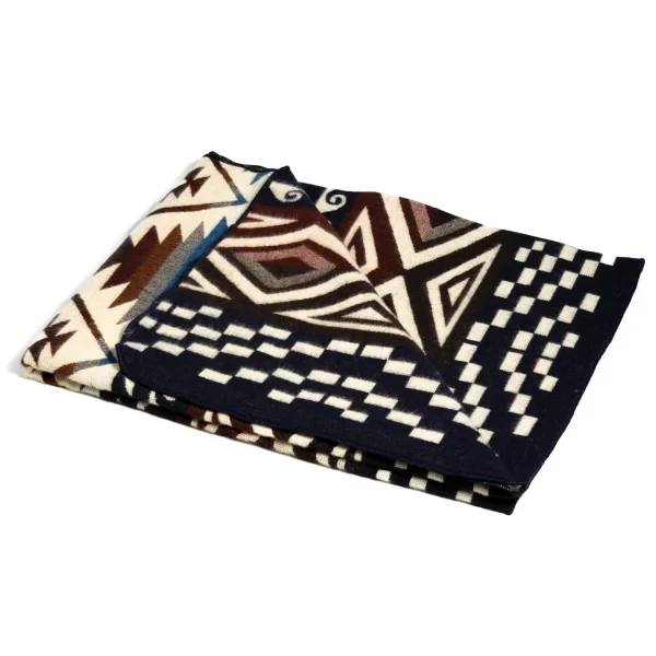 Ecuadorian handmade blanket wholesale Andean geometric