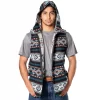 Artisan Made Tribal Andean Festival Vest with Hood