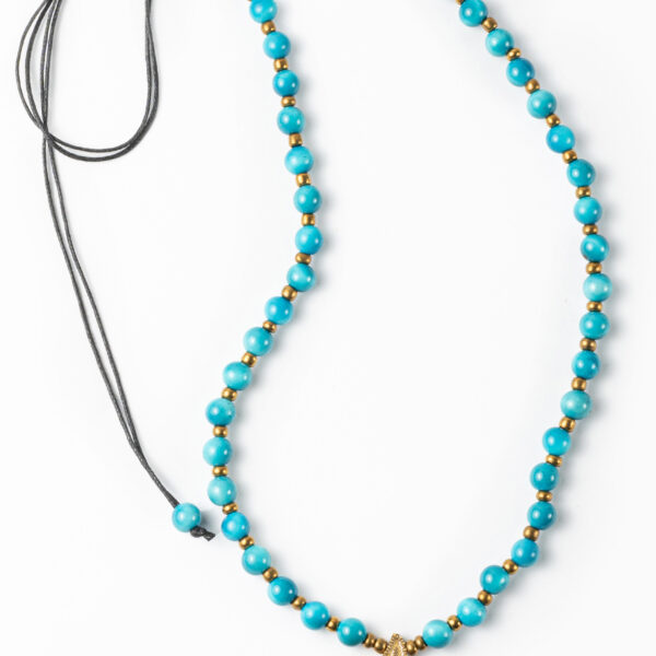 Blue Beads Starfish Necklace Handmade Wholesale Ecuador