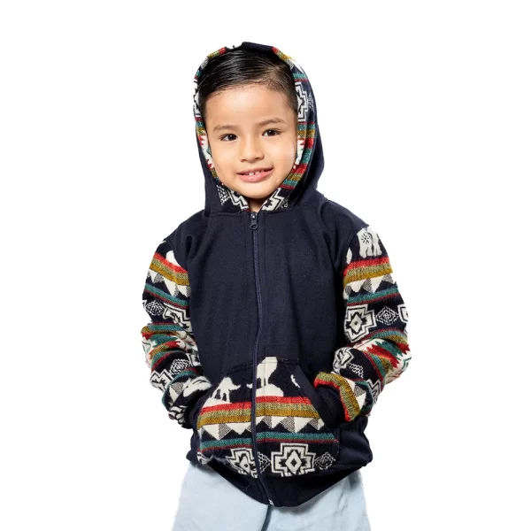 Children’s Tribal Print Hoodie Artisan Made