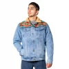 Denim Jacket Handmade with Tribal Andean Embroidery