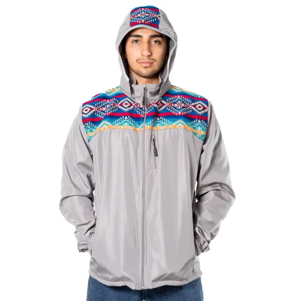 Gray Waterproof Festival Jacket Handmade in Ecuador