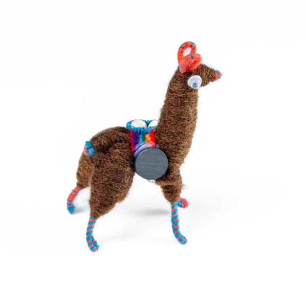 Handmade Andean Llama Magnet Ecuador Artisan Souvenir