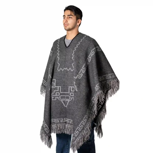 Indigenous Andean Poncho Wool Blend Wholesale