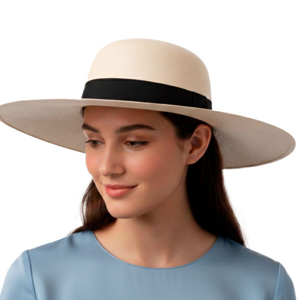 Panama Hat Toquilla Straw Wide Brim Natural Coco Pavita Women Wholesale