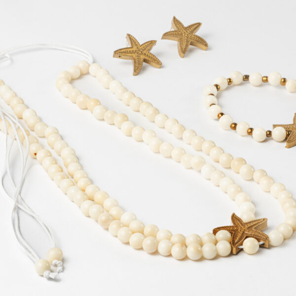 Starfish Jewelry Set Handmade Necklace & Earrings Bulk
