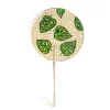 Wholesale Handmade Toquilla Straw Fans Hand Painted